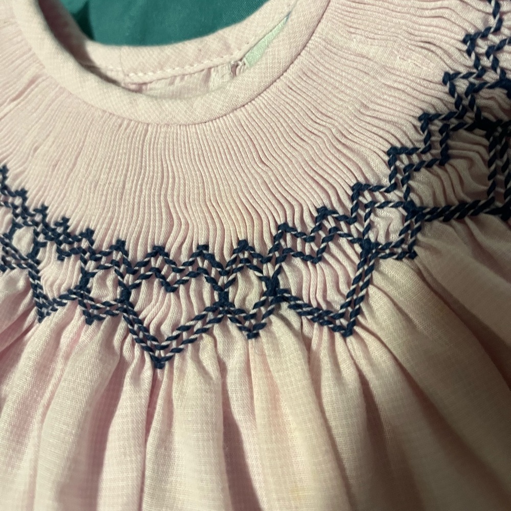 Heart smocked top